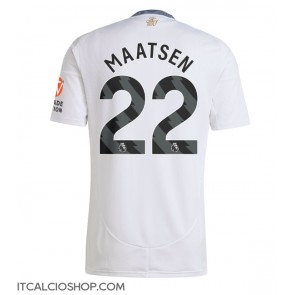 Aston Villa Ian Maatsen #22 Seconda Maglia 2024-25 Manica Corta